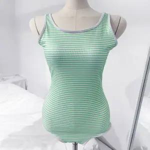 [콩심팥심]스트라이프 모노키니 원피스 수영복 등 U라인 분리가능한캡 여성