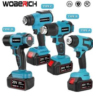 무선히팅건 열풍기 무선 온도 전기 수축 포장 마키타 18V 배터리 핀용 노즐