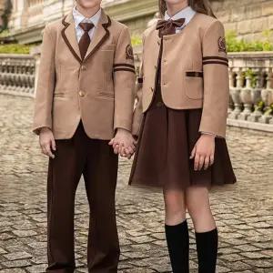 연브라운 자켓 풀세트 교복 학생복 (키즈-성인).