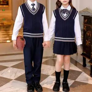네이비 조끼 교복세트 교복 학생복 (키즈-성인).