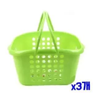 접이식 손잡이 목욕바구니 x3개