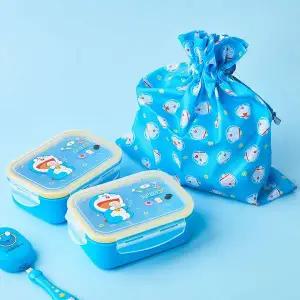 [에이치플러스몰]도라에몽 2단 도시락 가방세트
