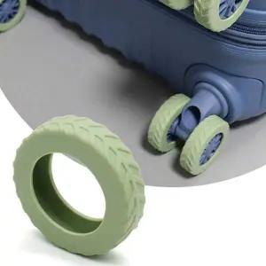 8개입 소형 캐리어 바퀴 커버 휠 덮개 보호 슈즈 소음방지 충격흡수