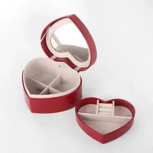 [하프클럽/셀러허브]보석함 러빈 액세서리 보석함(레드) 반지 귀걸이보관함