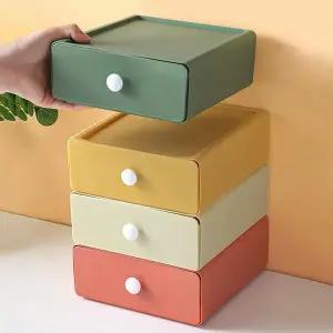 [하프클럽/셀러허브]피카룸 미니 서랍 4p세트 책상위 수납 데스크정리함