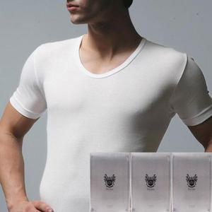 홈란쥬 트라이 국내산 남성용 고급면 디럭스티 60수 반팔 런닝3매