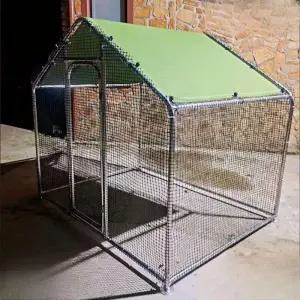 야외 농가 철망 가축 집 조립식 토끼 사육장 양계장 하우스 케이지 닭장 대형