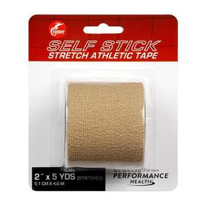 크레이머 에코플렉스 셀프 스틱 스트레치 테이프 응집 탄성 스포츠 운동 훈련실 용품 티어 및 자가 부착 붕대 랩 싱글 5야드 롤 베이지