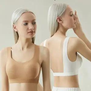 골지심리스백리스브래지어 등파인 브라 나시 팬티 여성 여성 브라