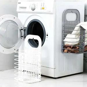 빨래바구니 SMV191E8 프라스틱 접이식 폴딩 세탁바구니 화이트