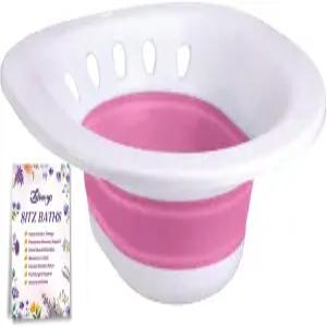 변기용 시트 욕조 접이식 산후조리대 그을음과 치질을 위한 페리네움 요니 스팀 - 핑크