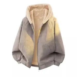 점퍼 코트 퍼 보온 칼라 리치 도톰 아이템 가죽 트렌디 기모 다운 점 남친 겨울 HT4