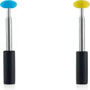 학교 교육용 텔레스코픽 교사 포인터 2pcs 컨퍼런스 프레젠테이션 부드러운 그립 핸들이 있는 접이식