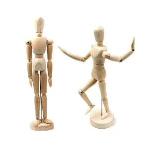 원목 SM82RH61 나무 목각 사람 인체 형 구체 관절 인형 소14cm 데생