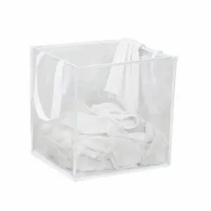 메시 KYN570M0 접이식 빨래바구니 세탁함 정리 망 화이트 1단