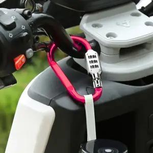 카라비너 다이얼 자물쇠 2P (핑크)암호 락커 다용도 캐리어 잠금고리 걸쇠 잠금장치 잠금 열쇠 번호