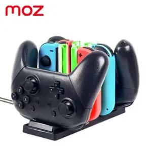 모즈 닌텐도스위치 6in1 조이콘 충전독컨트롤러거치대기 듀얼기 컨트롤기 악세사리 스틱케이스 스틱 충전기