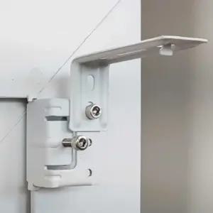 커튼 브라켓 화이트 2개 창문 샷시봉 부자재 커텐 봉켓 걸이 샷시 베란다 무타공 고정 무타 블라인드