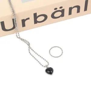 [라일리쥬얼리] Rly 패션액세사리 Y2K 하트 목걸이 레이어드 학생