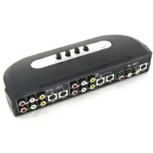 av 수동 선택기 스위치 4대1 svhs video 2rca coms