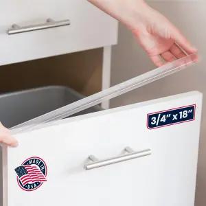 캐비닛 히어로 슬림 라인 가장자리 보호기 - 갈라짐 마모 변색 방지 서랍 서랍용 범퍼 간편한 슬립온 설치