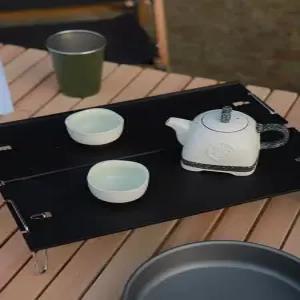 원버너테이블 화로대테이블 야외 알루미늄 선반 접이식