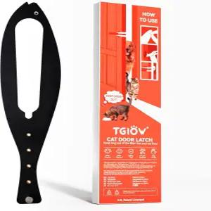 TGIOW 고양이 도어 래치 개가 쓰레기통과 음식을 먹지 못하게 하는 스토퍼 애완동물 1개 폭 2.5-6인치