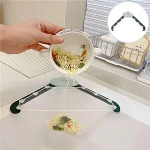 주방 접이식 음식물 거름망 코너 걸이 구름형 싱크 대망 거치대 물빠짐 바구니 싱크대