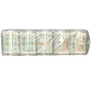 귀청소 화장보정 다용도 자작나무 면봉 100입 10통파게 우드 대용량 업소용 목욕용품 가정용 이개 후비개