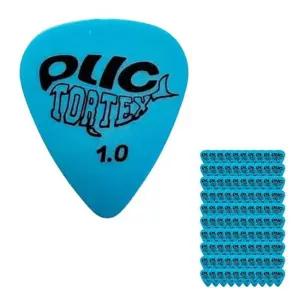 (100P) 블루 1.0mm pdt385 일렉기타피크 용품연습용 크 소품 액세서리 트라이앵글 손가락 핑거 피크 칼라