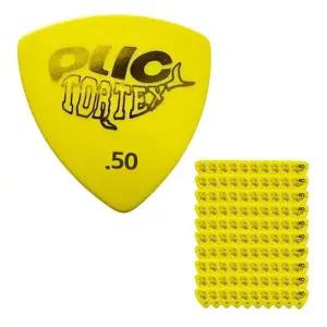 옐로우 0.5mm pdt123 삼각 통기타피크 (100P)악기용 소품 연주용 연습 기타용 어쿠스틱