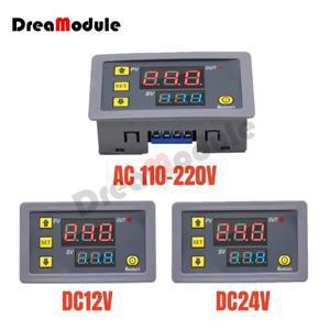 디지털 시간 지연 릴레이 LED 디스플레이 사이클 타이머 제어 스위치 조정 가능 타이밍 AC 110V 220V 24V T