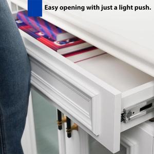 두꺼운 두 섹션 슬라이드 레일, 냉간 압연 강철 서랍 폐쇄 트랙 가구 하드웨어, 27mm