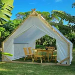 글램핑 텐트 방갈로 삼각형 야외용 카페 루프탑 워터프루프 천막 캐노피 정원 옥상