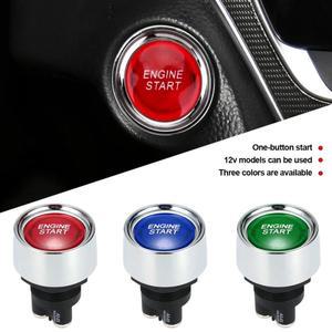 자동차 엔진 시작 버튼 50A 푸시 열쇠가없는 스위치 DC 12V24V 차단기 소형 nition 스타터 액세서리