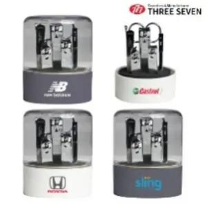 (777 쓰리세븐) 돔케이스 네일케어 6종 세트셀프아트 손톱관리 도구 발톱 페디 깍이 여행용이 트래블이 정