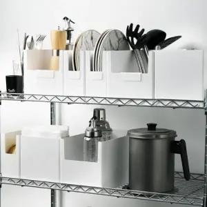 (옵션 좁은형(소))다용도 서랍 정리함 앞트임 팬트리 정리함 플라스틱 틈새 주방