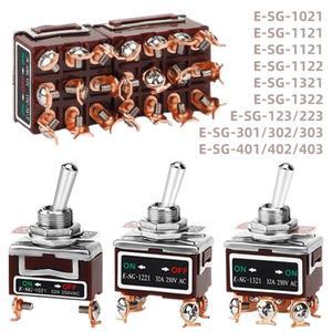 자동 잠금 로커 스위치 토글 황동 나사 32A 250VAC E-SG 고전류 전원 버튼