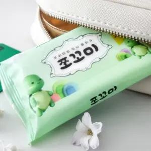 휴대용 여행 미니 물티슈 도톰한 위생 10개입깨끗한 멀티 가정용 고급 대용량 캡티슈 캡형 보습