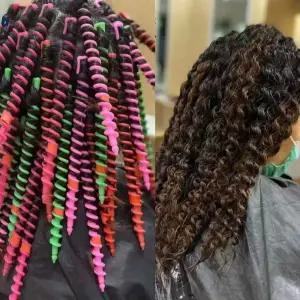 히피펌롯드 셀프 히피 헤어롤 롯드 파마 롯트 롱미용재료 도구 뿌리롤 뽀글 파마롤 열드