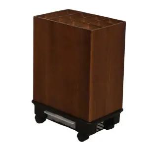 이동형 바퀴 스탠드 브라켓 tv거치대 호두색 물받침 고급