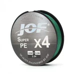 JOF 4합사라인 PE 낚싯줄 3호 100m 그린