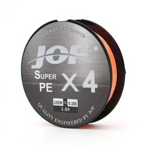 JOF 4합사라인 PE 낚싯줄 1호 100m 오렌지
