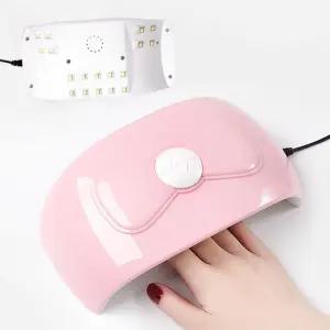 네일아트 스마트 센서 UV LED 핑크리본 54W 젤램프 젤건조기 휴대용젤 레진 셀프 젤네