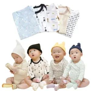 출산선물 아기옷 신생아 5종세트 실내복 우주복 유아 바디수트 애기 베이비페어 배냇저고리