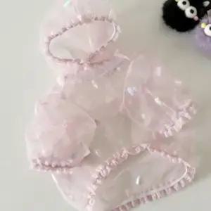 강아지 탄탄 해충방지 버그가드 티셔츠 핑크 1P 하트 망사