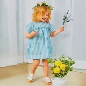 [보리보리/오가닉맘]오가닉맘 블루ST반소원피스(MJMTOP02)