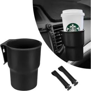 자동차 통풍구/윈도우용 걸이형 컵 홀더 다기능 정리함/자동차 쓰레기통 후크가 2개 달린 범용 창문 홀더는