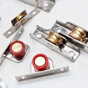 스테인레스 스틸 창문 도르래 문짝 롤러 슬라이딩 풀리 휠, 유리 가구 하드웨어, 1PC