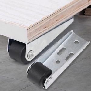 다기능 스테인리스 스틸 도르래 게이트 캐스터 가구 무소음 측면 장착 방향 롤러 문짝 지지대 이동 휠
